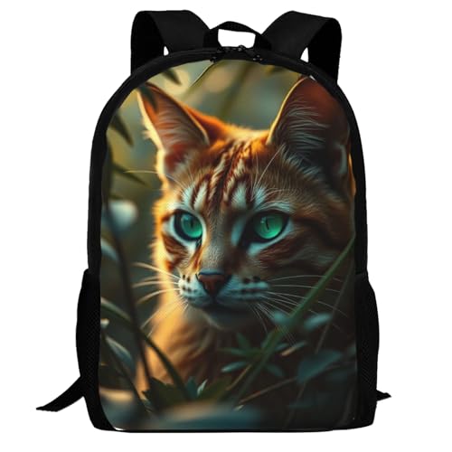 17 Inch Backpack for Cat Lightweight Adjustable Animal Backpacks with Mesh Side Pockets for Travel Outdoor Sports