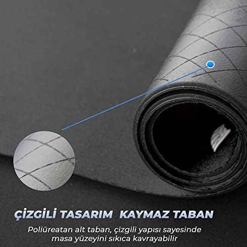 GoLite Classic - Gaming Oyuncu Gamer Mouse Pad, Kaymaz Taban Büyük Boy Large Ofis Tipi Mouse Ped, Fare Altlığı, Düz Masa Koruyucu Klavye Altı Mousepad - Görsel 4