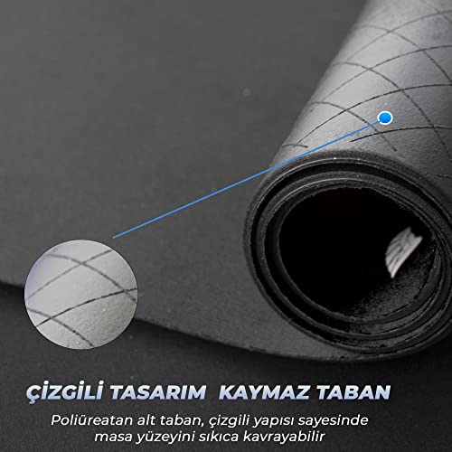 GoLite Classic - Gaming Oyuncu Gamer Mouse Pad, Kaymaz Taban Büyük Boy Large Ofis Tipi Mouse Ped, Fare Altlığı, Düz Masa Koruyucu Klavye Altı Mousepad