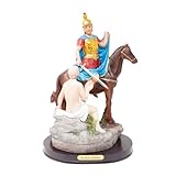 Realistic Depiction: Beautiful portrayal of St. Martin Caballero astride his horse. Durable Material: Crafted with high-quality resin for long-lasting beauty and realism. Versatile Sizing: Multiple sizes fit any space—church, home, gifts, celebration...