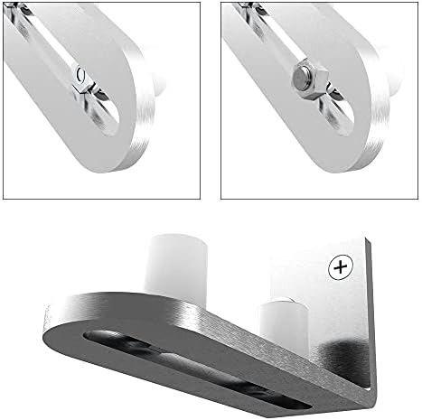 TSMST Adjustable Floor Guide Sliding Barn Door Wall/Door Bottom Guide Stainless Steel Style