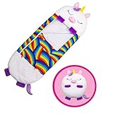 Pillow Sleepy Sack Comfy Fun Sleeping Bag Cozy Compact Super Soft Warm All Season Sleeping Bag Happy Kids Nappers Play Pillow（8 Colors）