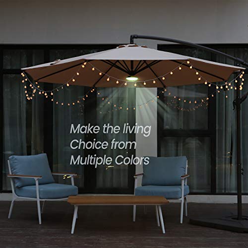 Bluu Patio Umbrella Lights Colorful Light for Umbrella with 3 Brightness LED Lights Outdoor - High Lumen for Garden, Patio, Camping, Tents or Indoor Use…