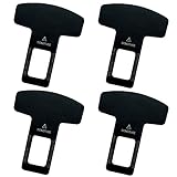 🚗【Ein Stilvolles Aussehen】 Unser schwarz auto anschnaller adapter verfügt über ein schlichtes design und ein modisches glanzmuster, das perfekt zu Ihrem autogurt passt und ihm eine stilvolle und einzigartige note verleiht.