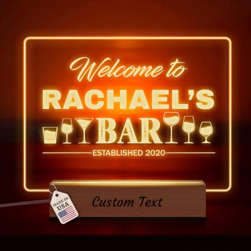 Personalized LED Acrylic Bar Sign