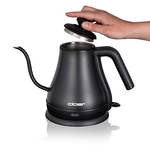 Cloer 4960 Wasserkocher 1.000 Watt Gooseneck mit Edelstahlgehäuse