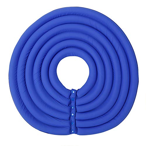 Dog Cone Collar, Inflatable Dog Neck Donut Collar Alternative After Surgery, Soft Protective Recovery Cone for Small Medium Large Dogs and Cats Puppies - Alternative Collar (Blue,XS)