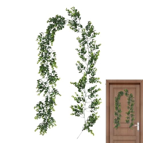 Rotin vert artificiel decoration de cheminee maison interieur - 7