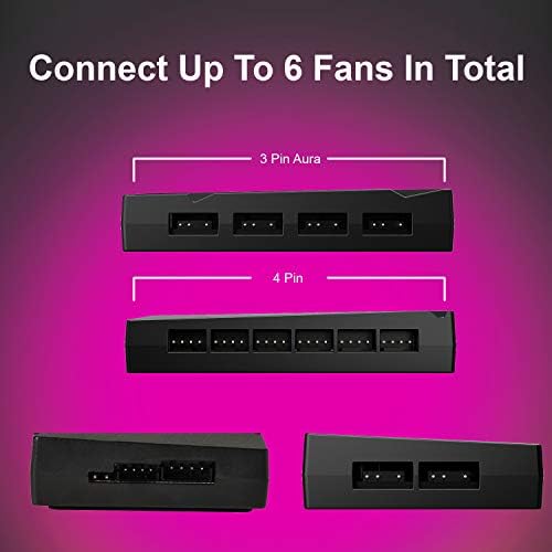 GameMax ARGB 3 In 1 Kit, 3 x GameMax Velocity Fans (For PC Cases, Coolers & Radiators), 1 x GameMax Viper LED Strip With ARGB PWM Hub (Six 3 Pin Or 4 PIN Power Fan Port) and RF Remote Controller