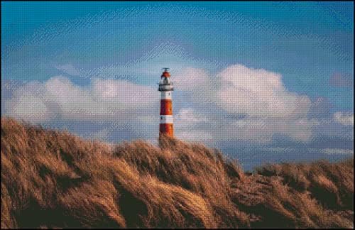 Lighthouse Cross Stitch Pattern | Beautiful Lighthouse (Pattern Only, You Provide The Floss and Fabric)