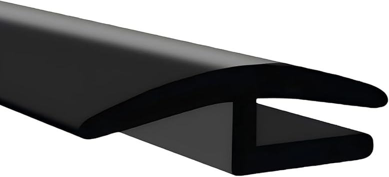 Windshield Cowl Seal Strip, 1.7M/5.6Ft H-Shape Car Front and Rear Weatherstrip, Self-Adhesive Windshield Rubber Seal Strip, Window Sunroof Molding Trim Strips for Most Cars Trucks SUVs