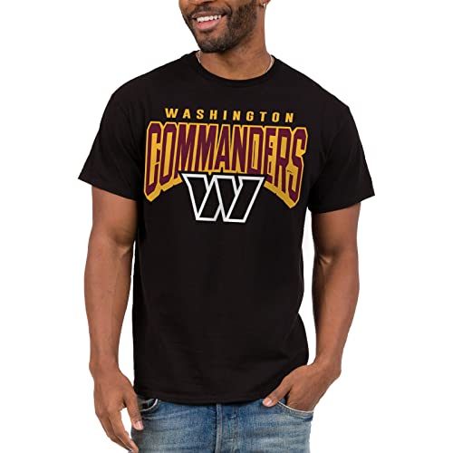 Junk Food NFL - Washington Commanders Bold Logo Adult SS T-Shirt Black by Junk Food - Used condition - US$25.60