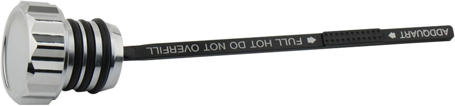 Peaked Oil Tank Dipstick for 2000-2003 Harley-Davidson Road King Chrome Black