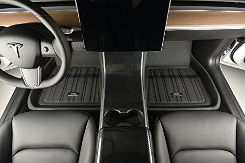 3D Maxpider Tesla Model 3 2020-2021 All-Weather Custom Fit Car Floor Mats Liners, Elitect Series #TOP1
