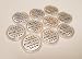 10x Silver Clad Bounty Poker Chip for Bounty Tournaments / Card Protector