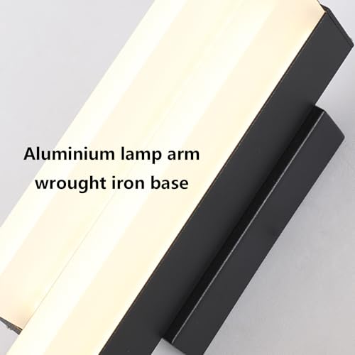 Apliques de Pared Interior LED negro 41cm iluminación pasillo moderna acrílico 3