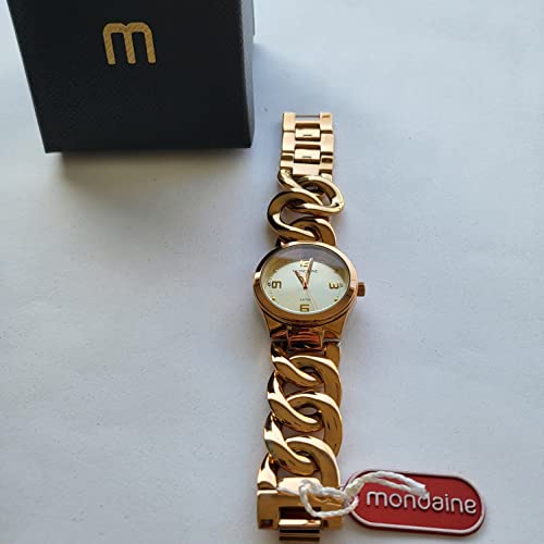 Relógio Mondaine Feminino Dourado Glow (94486LPMFRS2)