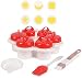 Produktbild RENYY Hart Gekochte Eierform Zum Erstellen -Kreative Modellierung Fancy Egg Cup, mit 6 Stück Eierformer, Silikon-Eierkocher-Set mit Drücker, Eierformer Omelett Antihaft-Kochwerkzeug (B)