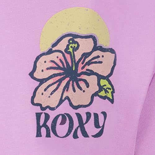 Image of Roxy Girls' Short Sleeve Boyfriend Fit Logo Tee, Crew Neck Graphic T-Shirt, Soft & Comfortable