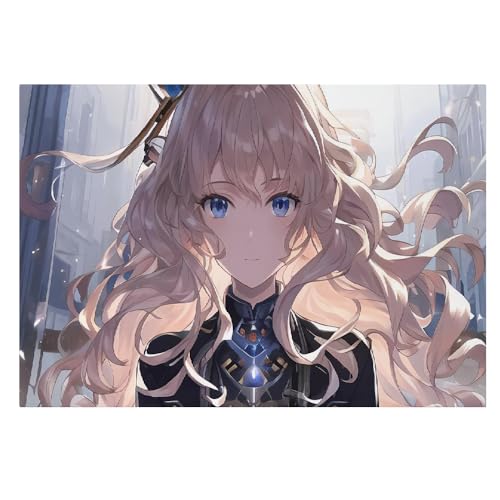 Póster de cómic Kawaii LIAZLIUT y anime moderno en blanco y negro para sala 40x60cm
