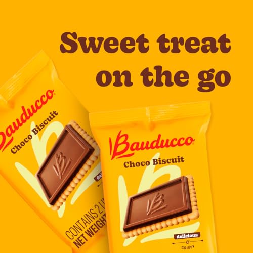image for Bauducco Choco Biscuit Cookies – Crispy Chocolate-Covered Biscuits, 