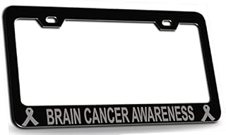 Custom Brother - BRAIN CANCER AWARENESS Cancer Awareness Steel Metal License Plate Frame
