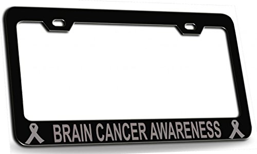 Custom Brother - BRAIN CANCER AWARENESS Cancer Awareness Steel Metal License Plate Frame