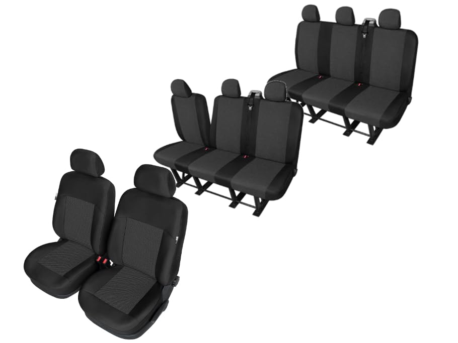 Housses de siège Opel Vivaro II 8 places sur mesure revêtement auto robuste utilitaire depuis 2014