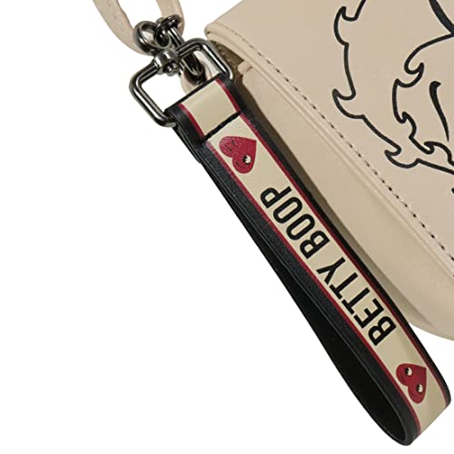 Betty Boop Bp2280, Bolsa Transversal Feminino, Bege (Beige), Único