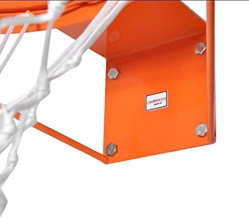 Aro de Basquete Oficial Reforçado c/Rede e Presilhas