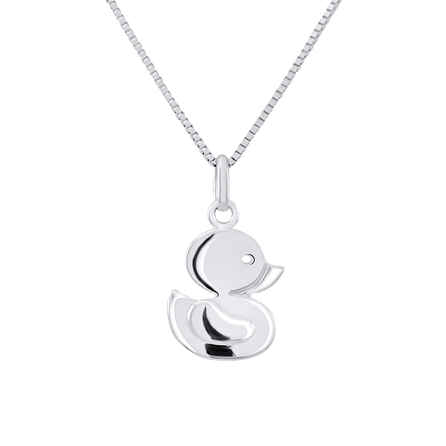 Amours, Bisous & Calins - Pendentif MON CANARD - Argent 925-100% Anallergique - pour Enfants de 2 à 12 ans - Bijou Enfant