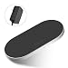 ZealSound Wireless Charging Pad, 5 Coils Wireless Charger Metal Aluminum, Dual Fast Anti-Slip Silicon with Quick QC 3.0 Adapter Chargers Station Dock for Qi Phones New AirPods Multiple Devices(Black)