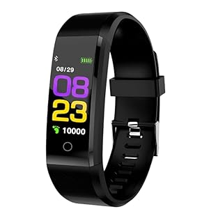 Fitness Tracker with Heart Rate Monitor, Smart Band, Sleep Tracker, Fitness Watch, Step Counter Watch, Smart Watch for Android & iOS, Waterproof Fitness Watch for Adults & Kids