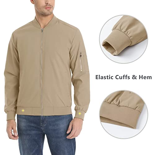 Kefitevd Jackets For Men Fashion Windbreaker Jackets Lightweight Spring Fall Coat Men Casual Military Jackets Varsity Baseball Jacket #TOP3