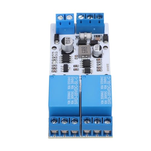 Automatic Regulation Relay Module 2 Channel Control Board with Optocoupler, 8 Bit MCU and RS485 Communicating Chip, Digital Signal Detection Power Switching, for RTU Protocol