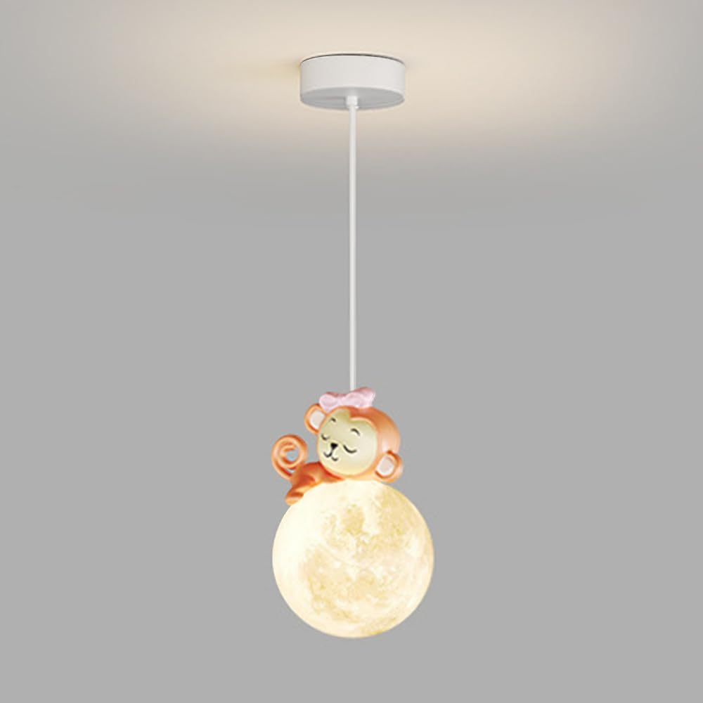 Lámpara de iluminación infantil esférica y colgante para habitación
