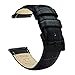 BARTON Watch Bands - Alligator Grain Leather - Quick Release Leather Watch Bands - Choose Color, Length & Width - 16mm, 18mm, 19mm, 20mm, 21mm, 22mm, 23mm, or 24mm Standard or Long