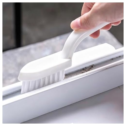 1pc Groove Cleaning Brush, Handheld Crevice,Bathroom Floor Wall Tile Toilet Cleaning, Window and Door Track Brush, Dust Removal Brush, No Dead Corner, Cleaning Supplies