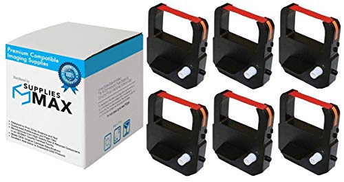 Cintas de Impresora Compatible SuppliesMAX Rojo 6/PK miniatura 1