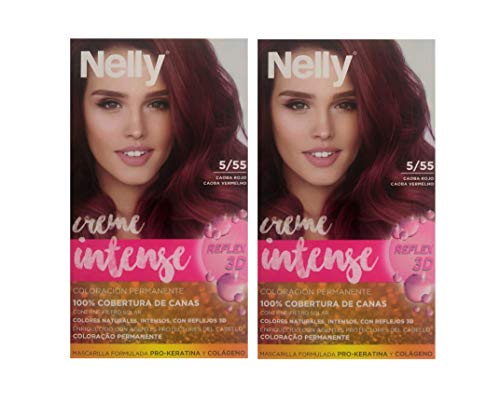 Nelly T/P Nelly 5/55 Caoba Rojo Duplo 2 Unidades 100 ml