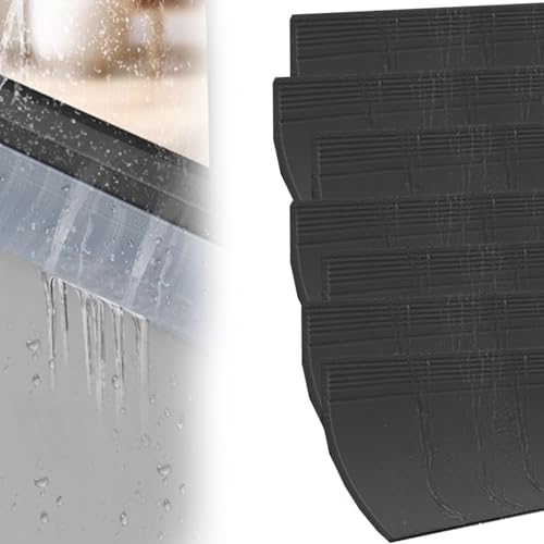 tiras lluvia para alféizar Deflector De Lluvia Para Puertas Exteriores, Burlete Autoadhesivo Para Ventanas Abatibles/de Ducha, Burlete De Goma Exterior Para Puertas(A- 7 PC,W 70MM)