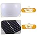 Angoily Ball Shaped Light Outdoor Solar Power Lamp Courtyard Wall Light Easy Installation for Garden Durable Solar Lighting Tool White