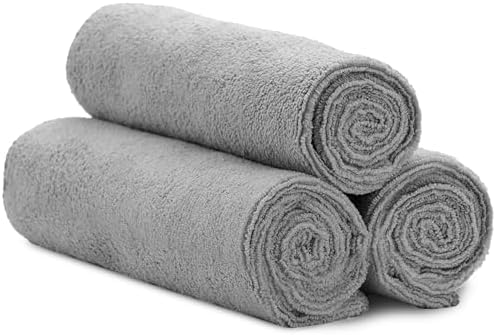 S&T INC. Microfiber Gym Towels, Yoga Towel for Home and Gym Bag, 16 Inch x 27 Inch, 3 Pack