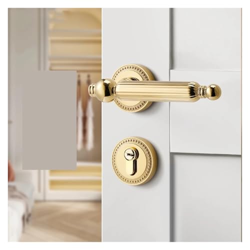 Manija de puerta dorada de 45MM*58MM ideal para interiores modernos 2