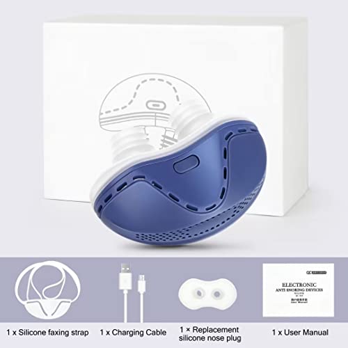 Rooho Anti Snoring Device, Adjustable Wind Speed Snoring Solution, Stop Snoring Suitable For Men And Women, Electric Anti Snoring Devices Nasal Dilator Nose Vents Plugs Blue #TOP6