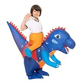 IHGYT Inflatable Dinosaur Costume for Kids, Blow up Dinosaur Costume for Boys and Girls, T Rex Costu
