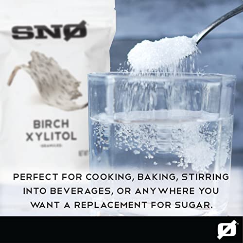 Snø Sno Pure Birch Xylitol Sweetener - 1Lb Resealable Bag | Low Calorie, Non-Gmo, Gluten-Free, Vegan, Kosher | Paleo, Diabetic, & Keto-Friendly | Pharmaceutical Grade, No Aftertaste Sugar Substitute thumb #5