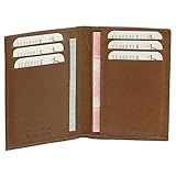 Leder Ausweisetui Ausweishülle Basic Dokumentenmappe Ausweismappe Ideal fürs Auto Farbe Natur
