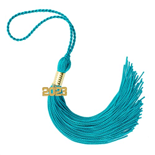 Tassel Depot 2023 Teal Graduation Tassel - Every School Color Available - Made in USA