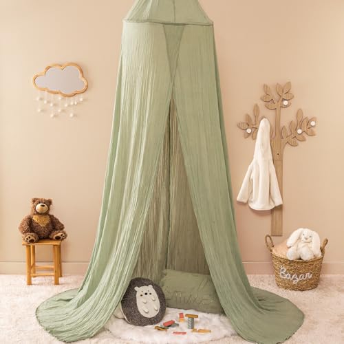 Miniatura 3 de Atmosphera Createur D Interieur Dosel - Baldaquino Doble De Gasa De Algodón Color Verde